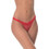 Milena By Paris Γυναικείο Sexy String με Δαντέλα Κόκκινο 7677