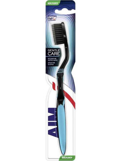 Aim Gentle Care Soft Oδοντόβουρτσα Μαύρη Γαλάζια
