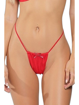 AnnaMu Γυναικείο Sexy String Κόκκινο A-1093
