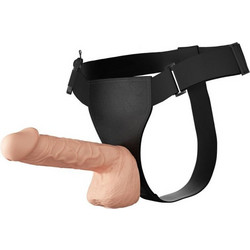 Baile Ultra Passionate Harness Strap On με Dildo 26cm & Δόνηση Flesh D-233019