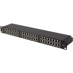 Lanberg PPS5-1048-B Ethernet Patch Panel Rack 1U 19" 48 Θυρών Cat.5e Shielded FTP