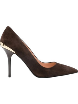 Love Moschino Γόβες Suede με Τακούνι Στιλέτο Σοκολατί JA10459G0NJA0313-095