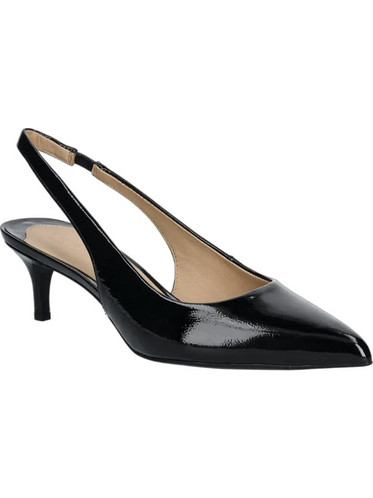 Ralph Lauren Γόβες Slingback Λουστρίνι με Τακούνι Στιλέτο Μαύρες 8029592100-01