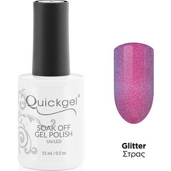 Quickgel G361 Diamond Rose Glitter Ημιμόνιμο Βερνίκι Νυχιών 15ml