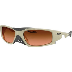 Oakley OO9529 03 Ανδρικά Γυαλιά Ηλίου Μάσκα Κοκάλινα Λευκά με Καφέ Φακό