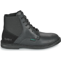 Kickers Γυναικεία Αρβυλάκια Δερμάτινα Μαύρα 975430-50-8