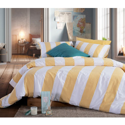 Nef-Nef Σετ Σεντόνια Μονά Βαμβακερά 170x270 Vertia Yellow