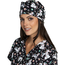 B-Well Adriana Flower Unicorn Γυναικείο Ιατρική Σκουφάκι Βαμβακερό Πολύχρωμο με Σχέδια