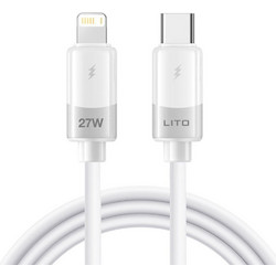 Lito LD07 USB-C to Lightning Cable 27W 1m White