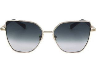 Lanvin LNV132S 721 Γυναικεία Γυαλιά Ηλίου Πεταλούδα Μεταλλικά Ασημί με Μαύρο Φακό