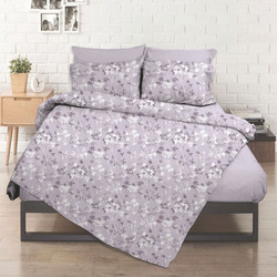 Kipper Σεντόνι Υπέρδιπλο με Λάστιχο 160x200+32 Flower Lilac