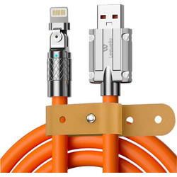 Leewello LW-135 Angle 90° USB-A to Lightning Cable 120W 1m Orange