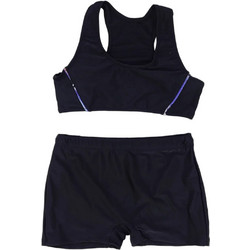 Tortue Αθλητικό Παιδικό Μαγιό Bikini Set για Κορίτσι Μαύρο S4-200-140