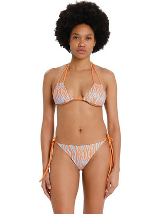 Emerson Bikini Set Τριγωνάκι Animal Print Κοραλί Γαλάζιο 261.EW571.135-PR558