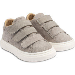 Babywalker Βαπτιστικά Sneakers για Αγόρι Δερμάτινα Ανατομικά Γκρι BW4254