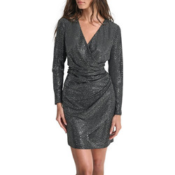 DKNY Mini Φόρεμα για Γάμο / Βάπτιση με Παγιέτες Ασημί DD5IZ632-BSV