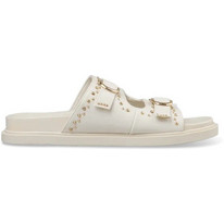 Envie Shoes Δερμάτινα Γυναικεία Σανδάλια Λευκά E22-21216-10