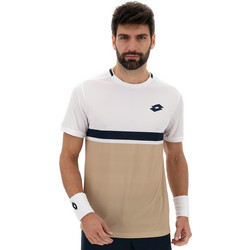 Lotto Tech V-D1 Tee Ανδρικό Αθλητικό T-Shirt Μπεζ 222845-9SP