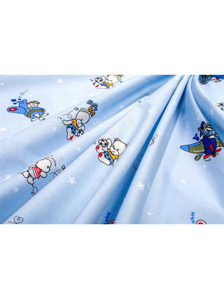 Dimcol Bear's Playtime 591 Πάνα Αγκαλιάς Χασέ Γαλάζια 80x80cm