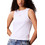 Calvin Klein Γυναικείο Καλοκαιρινό Crop Top Ριπ Λευκό LV047C201G-YAA