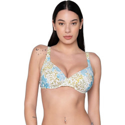 Luna Serenity Bikini Top με Ενίσχυση Γαλάζιο Μπεζ 94743