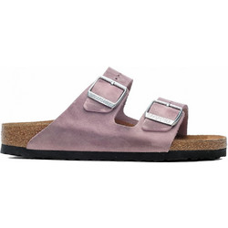 Birkenstock Arizona Leoi Γυναικεία Σανδάλια Suede Ανατομικά Λιλά 1025490