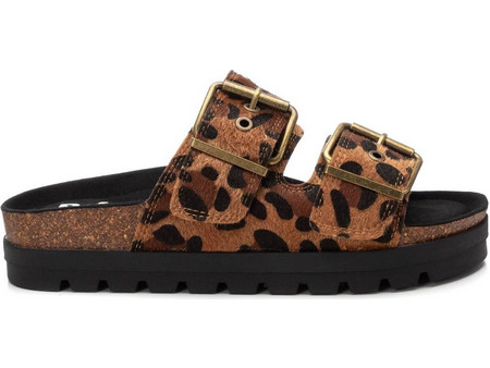 Refresh Γυναικεία Σανδάλια Suede Καφέ 172862