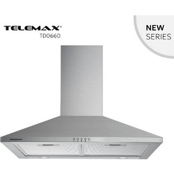 Telemax 48-0661 Απορροφητήρας Καμινάδα-Τζάκι 60cm Inox
