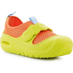 Crocs Swiftwater Παιδικά Παπούτσια Θαλάσσης για Κορίτσι Ανατομικά Κίτρινα Κοραλί 210619-85H