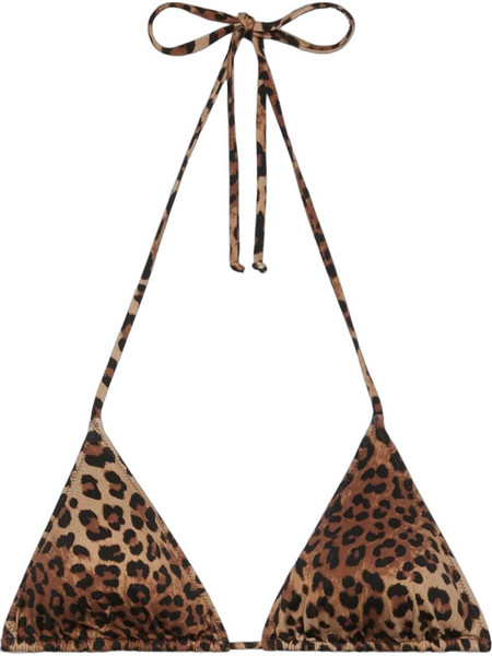 Mc2 Saint Barth Bikini Top Τριγωνάκι Animal Print Καφέ LEH0001-00190L