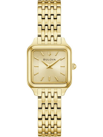 Bulova Sutton Γυναικείο Ρολόι με Χρυσό Μεταλλικό Μπρασελέ 97L191
