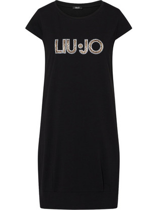 Liu Jo Mini Καλοκαιρινό Καθημερινό Φόρεμα Μαύρο VA6212JS003-Y9908