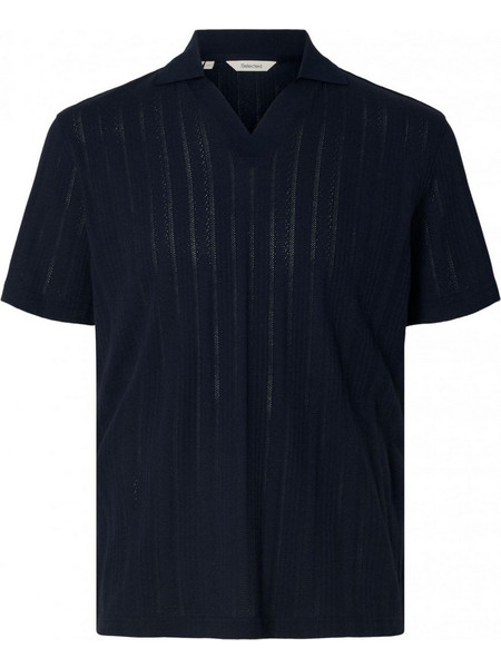 Selected Ανδρική Μπλούζα Polo Κοντομάνικη Navy Μπλε 16101620