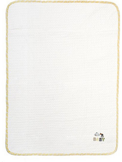 Dimcol Stork 193 Κουβέρτα Κούνιας Πικέ 100x160 Λευκή