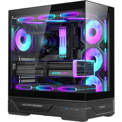 Armaggeddon Aquaron Xtreme X10 Black Gaming Midi Tower Κουτί Υπολογιστή με Πλαϊνό Παράθυρο