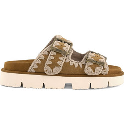 Mou Γυναικεία Σανδάλια Suede Καφέ MUSW461005A-COG