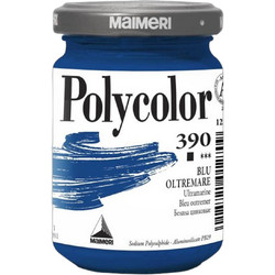 Maimeri Polycolor 390 Ultramarine Blue Ακρυλικό Χρώμα Ζωγραφικής 140ml