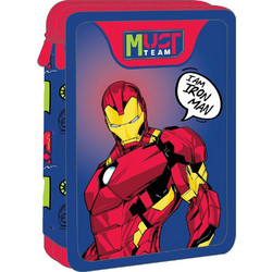 Must Iron Man Κασετίνα Γεμάτη με 2 Θήκες Πολύχρωμη 506379