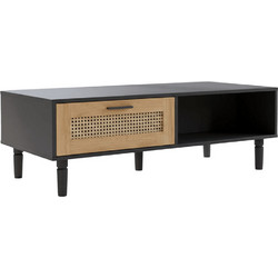 PoliHome Gallinari Σαλονιού Ορθογώνιο MDF με Ξύλινη Βάση Μ120xΠ60xΥ38cm 162911479