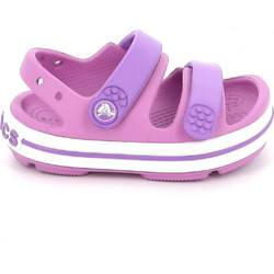 Crocs Crocband Παιδικά Παπούτσια Θαλάσσης Ροζ Μωβ 209424-6WQ
