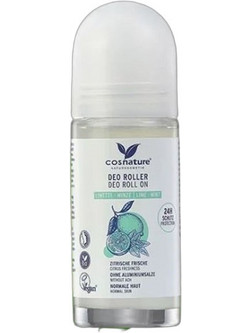 Cosnature Lime & Mint Φυσικό Αποσμητικό Roll On 24h Χωρίς Αλουμίνιο 50ml