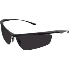Balenciaga BB0462S 001 Ανδρικά Γυαλιά Ηλίου Μάσκα Μεταλλικά Μαύρα με Μαύρο Φακό