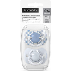 Suavinex Sx Pro Wild & Free Ανατομικές Ορθοδοντικές Πιπίλες 0-6m Γαλάζιες 2τμχ