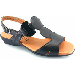 Boxer Δερμάτινα Γυναικεία Σανδάλια Μαύρα 52965-10-011