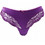 Papatya Γυναικείο Sexy String με Δαντέλα Μωβ 4273