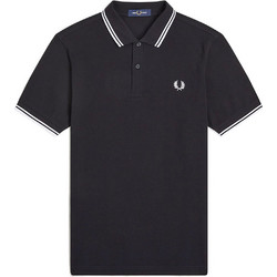 Fred Perry Ανδρική Μπλούζα Polo Κοντομάνικη Μαύρη Μ3600-350