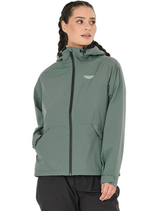 Weather Report Γυναικείο Μπουφάν Χειμωνιάτικο Softshell Μακρύ Αδιάβροχο Χακί WR251614-3058