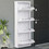 Stewe Home Παπουτσοθήκη Μεταλλική Λευκή M50xΠ15xΥ136cm STE-003002-V4880