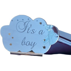Αναμνηστικό Γέννησης για Αγόρι It's A Boy Cloud Γαλάζιο
