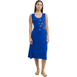 Giota Midi Καλοκαιρινό Καθημερινό Φόρεμα Royal Blue 4660